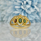 Ellibelle Jewellery VINTAGE OPAL & DIAMOND 9CT GOLD RING