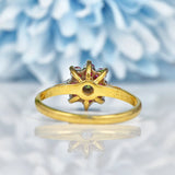 Ellibelle Jewellery Vintage Ruby & Diamond 18ct Gold Cluster Ring