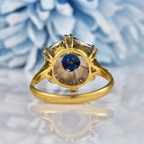 Ellibelle Jewellery Vintage Sapphire & Diamond 18ct Gold Dress Ring