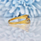 Ellibelle Jewellery Vintage Sapphire, Ruby & Diamond Gold Snake Ring