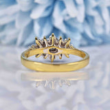 Ellibelle Jewellery Vintage Vari-Cut Diamond 18ct Gold Cluster Ring