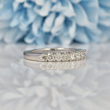 Ellibelle Jewellery WHITE GOLD DIAMOND HALF ETERNITY RING